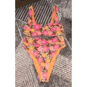 Aerie Two Piece High Waisted Swim Suit